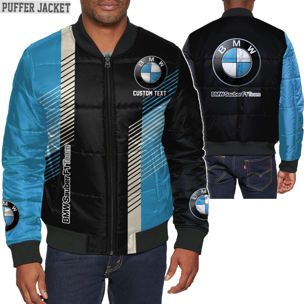 Custom Bmw F1 Puffer jacket Plus size with vintage colors -Custom any ...