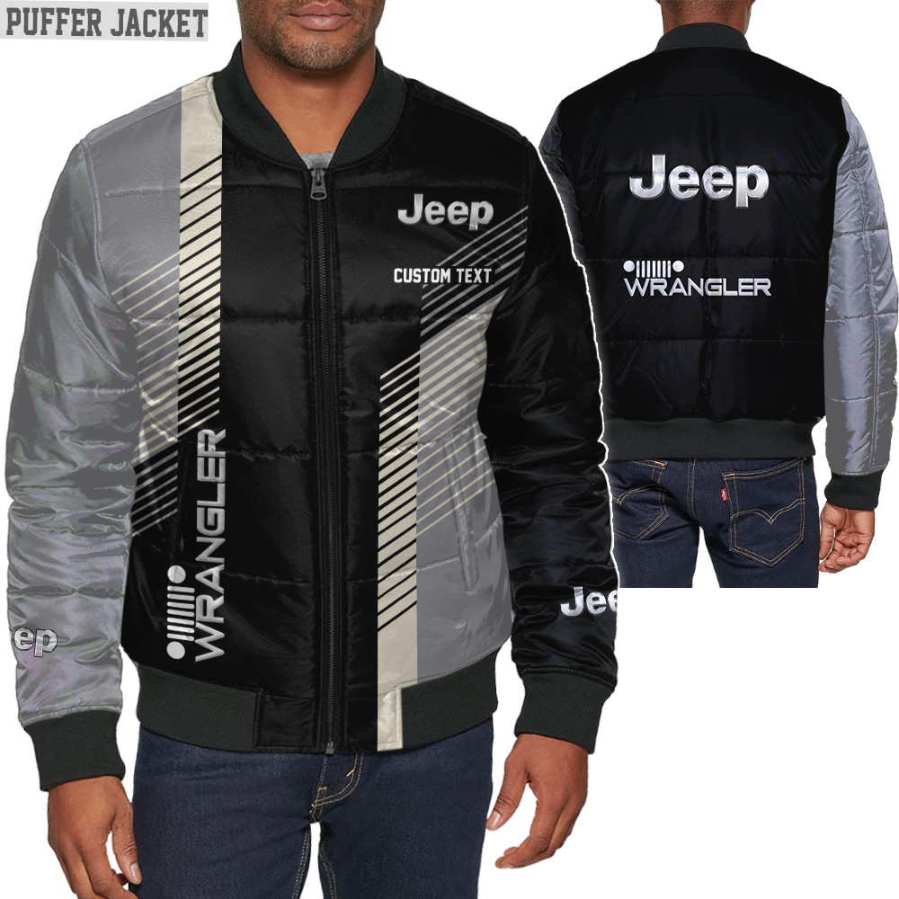 Custom Jeep wrangler Puffer jacket Plus size with vintage colors ...