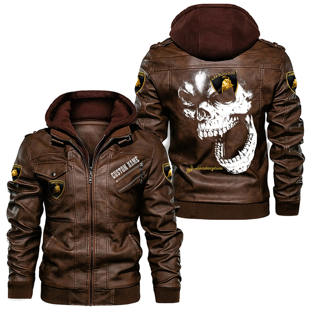 Lamborghini Leather jackets, black and brown vintage style, customize ...