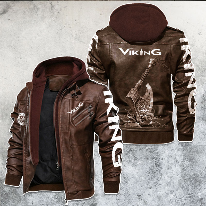 viking leather jacket | LinosTee.com