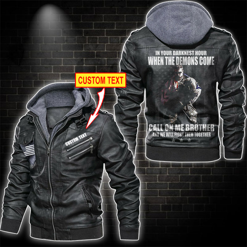We Will Fight Them Together Leather Jacket - LinosTee.com