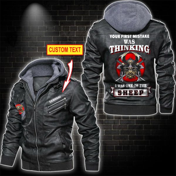 Samurai Leather jacket - LinosTee.com