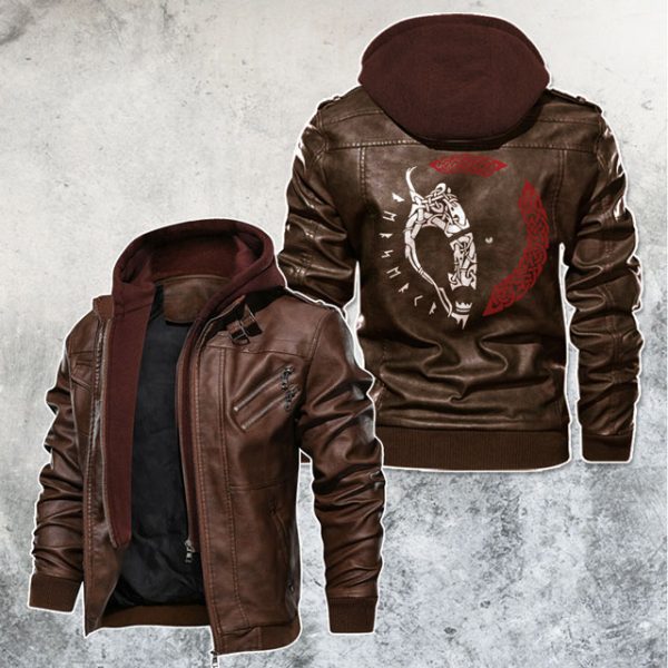 Viking Leather Jacket | LinosTee.com