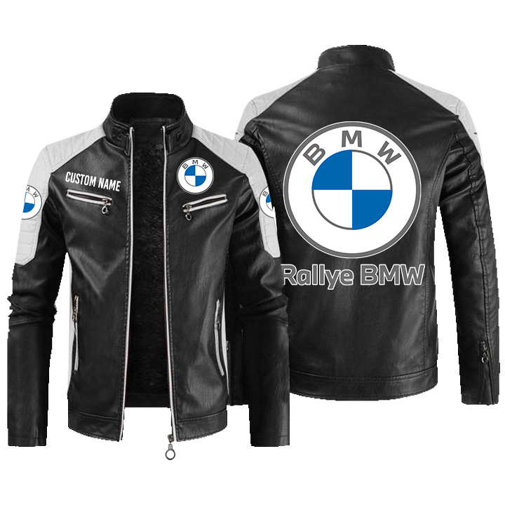 Bmw Rallye Contrast Leather jacket, vintage style jacket, Customize ...