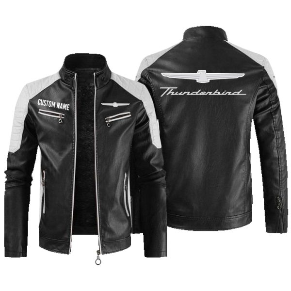 Ford Thunderbird Contrast Leather jacket, vintage style jacket ...
