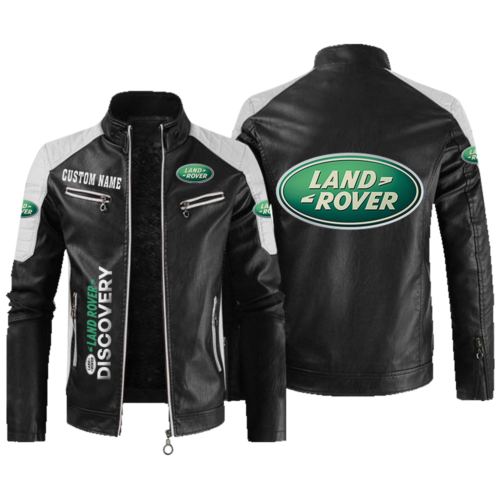Land Rover Discovery Contrast Leather jacket, vintage style jacket ...