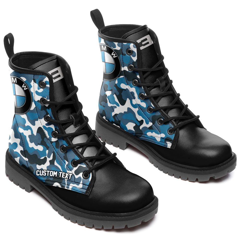 BMW M3 Lace Up Leather Boots Custom Any Logo, Car Model, Or Sport Team ...