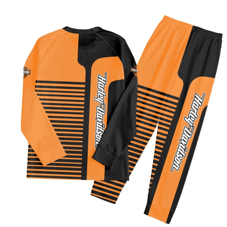 Harley Davidson Pajamas Set For Family, Knitted Fleece Set, Customize ...