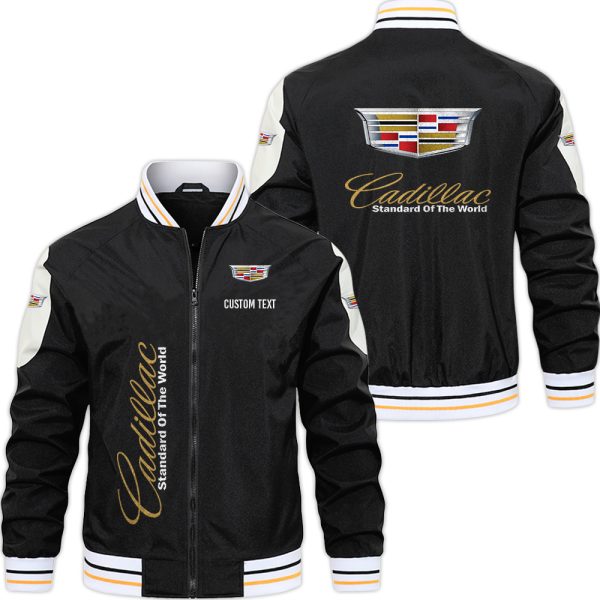 Cadillac Varsity Jacket, Zipper Jackets Customize Name, Customize Logo ...