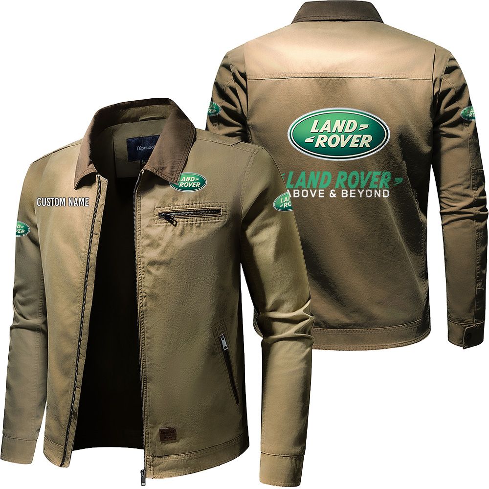 Land Rover Men’s Canvas Jacket Customize Name, Customize Logo Car or ...